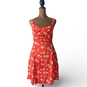 Old Navy Floral Fit & Flare Crepe Sleeveless Mini Dress